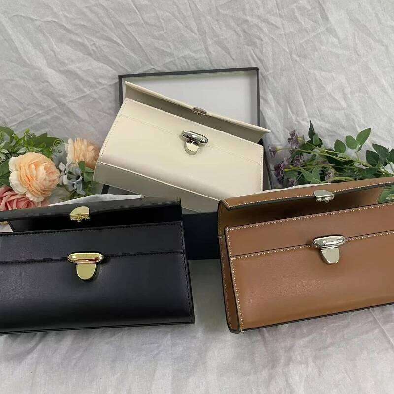 Niche Genuine Leather Small Square Bag Simple Hand-Held