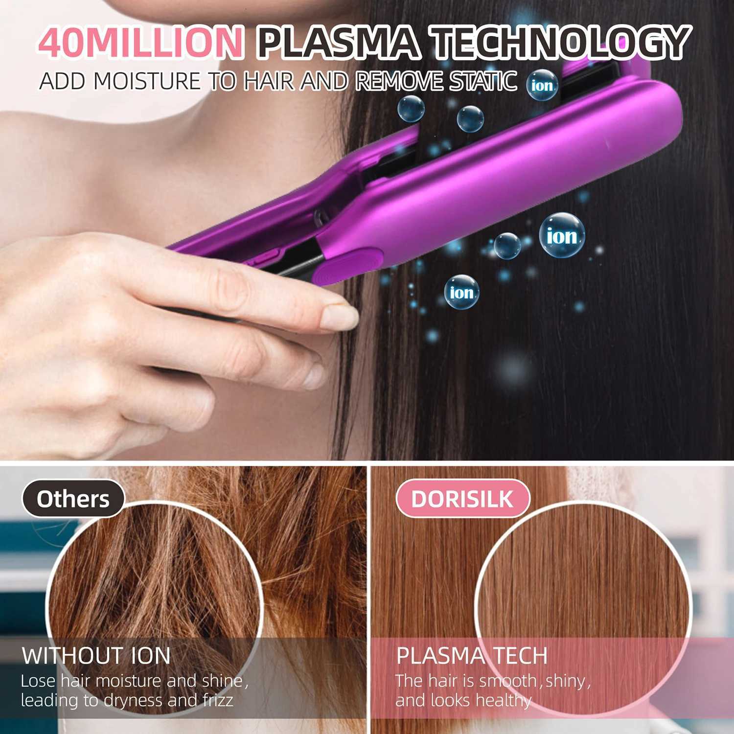 500F High Temperature Hair Straightener Professional Ceramics Plates Irons PTC Fast Heating Treatment Original Hair Flat Iron W250814