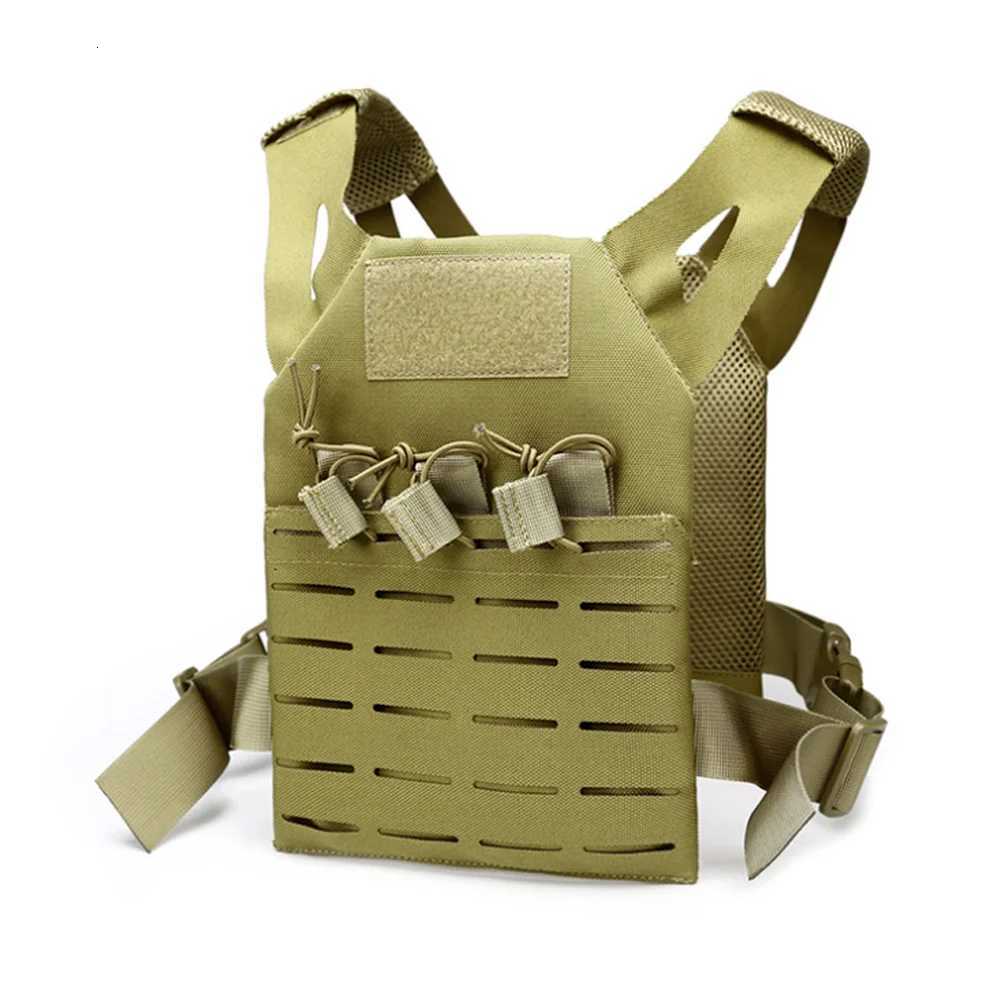Military Tactical Combat Paintball Airsoft Mol Hunting Training Vest for Kids Outdoor Hunting Fishing Waistcoat CS Vest Y250814