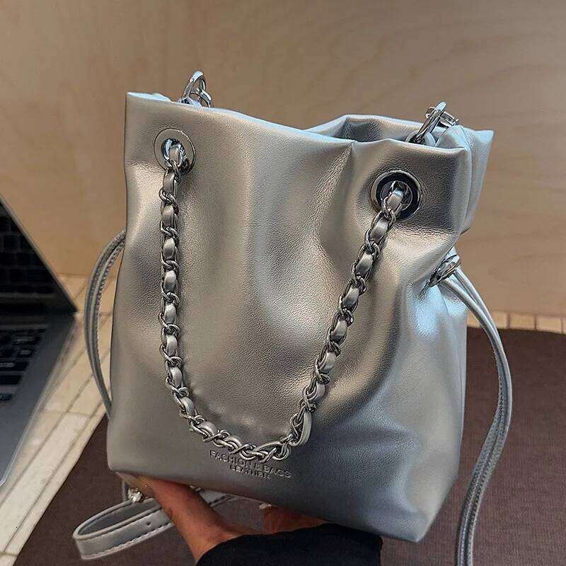 Hot Selling Summer New Women's Drawstring Bucket Bag - Trendy Crossbody & Handheld Purse In Saffiano Leather Designer Bags