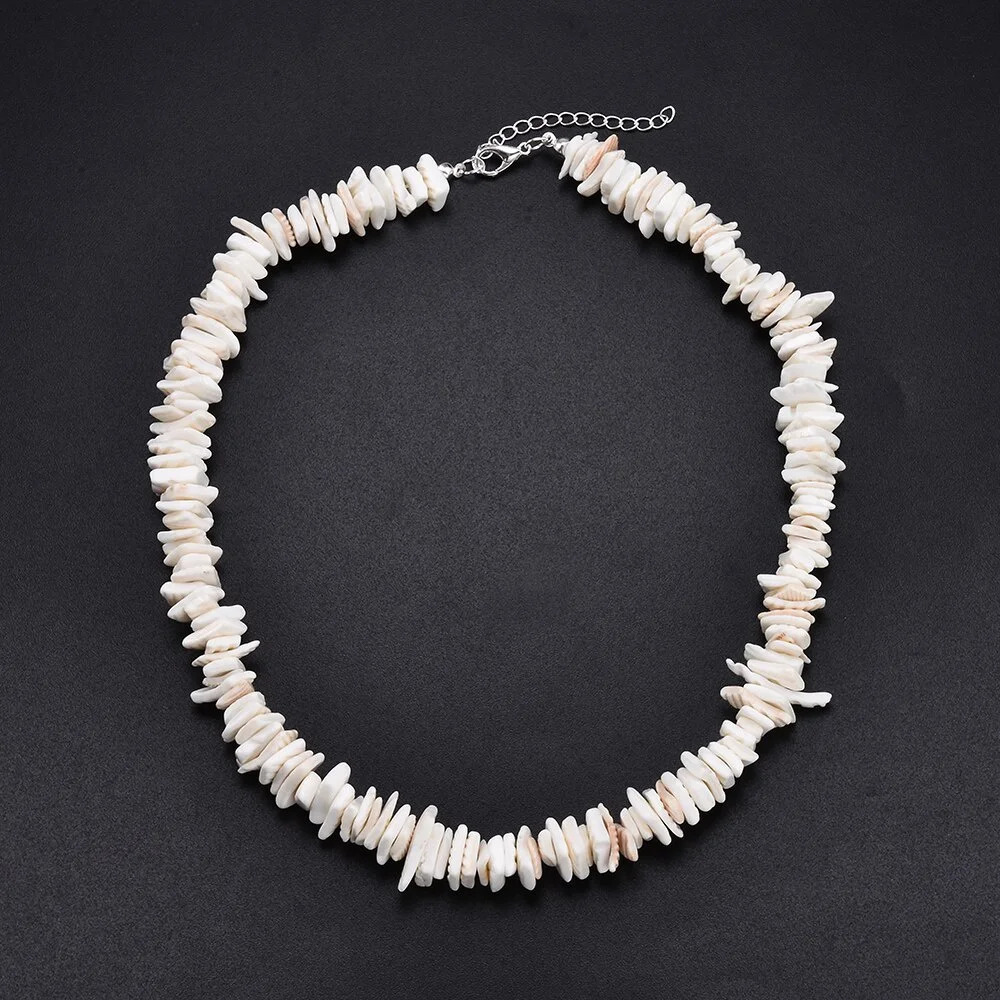 Puka Shell Necklace for Men Women Beachy Beaded Summer Pooka Choker Girls Boys 250811