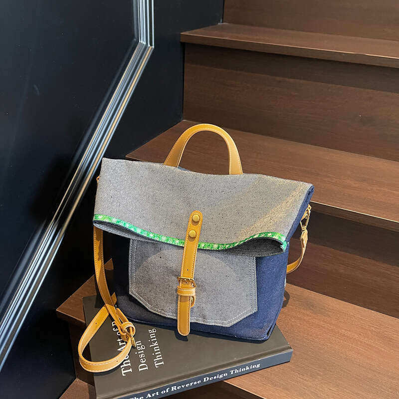 2025 New Niche Denim Messenger Trendy Artistic Youth Handbag Large Capacity Single Shoulder Bags Designer Women Crossbody Bag for Women