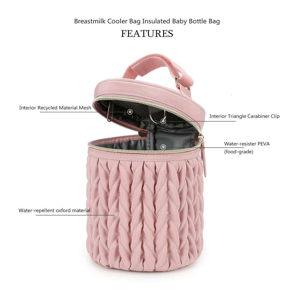 Multi functional handbag, small meal bag, can hang stroller, waterproof baby milk storage and refrigeration bag