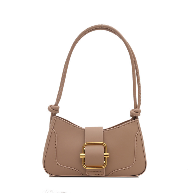 Luxury Brand Designer Bag Underarm Bag Retro Solid Color Belt Buckle Niche Design Single Shoulder Bag Casual Versatile Simple Commuter Bag For Women W