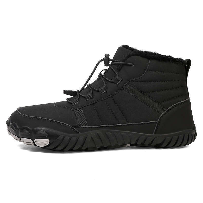 Hot-selling Wide Toe Snow Boots for Men Women, Winter High-top Barefoot Shoes, Waterproof and Cold-resistant Outdoor Casual Sports Shoes