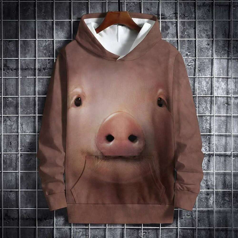 Funny Monkey Hoodies Animal 3D Print Women Autumn New Hooded Sweatshirt Casual Streetwear Long Sleeve Pullovers Female Clothing