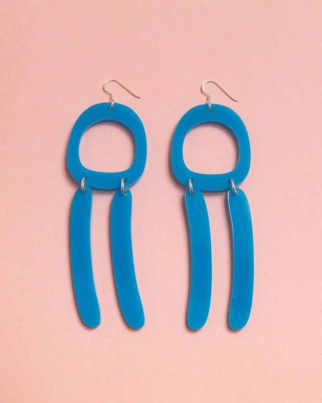 Women's Summer Bohemian Fashion Exaggerated Geometric Multicolor High Frequency Crafts Loose Earrings Studs