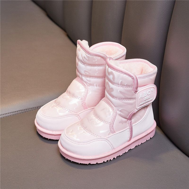 Child Shoes Kids Winter Boots for Children Antiskid Cotton Plush Girl Winter Warm Shoes Kidsnest Toddler Boy Snow Boots Sizes US 5C-4Y