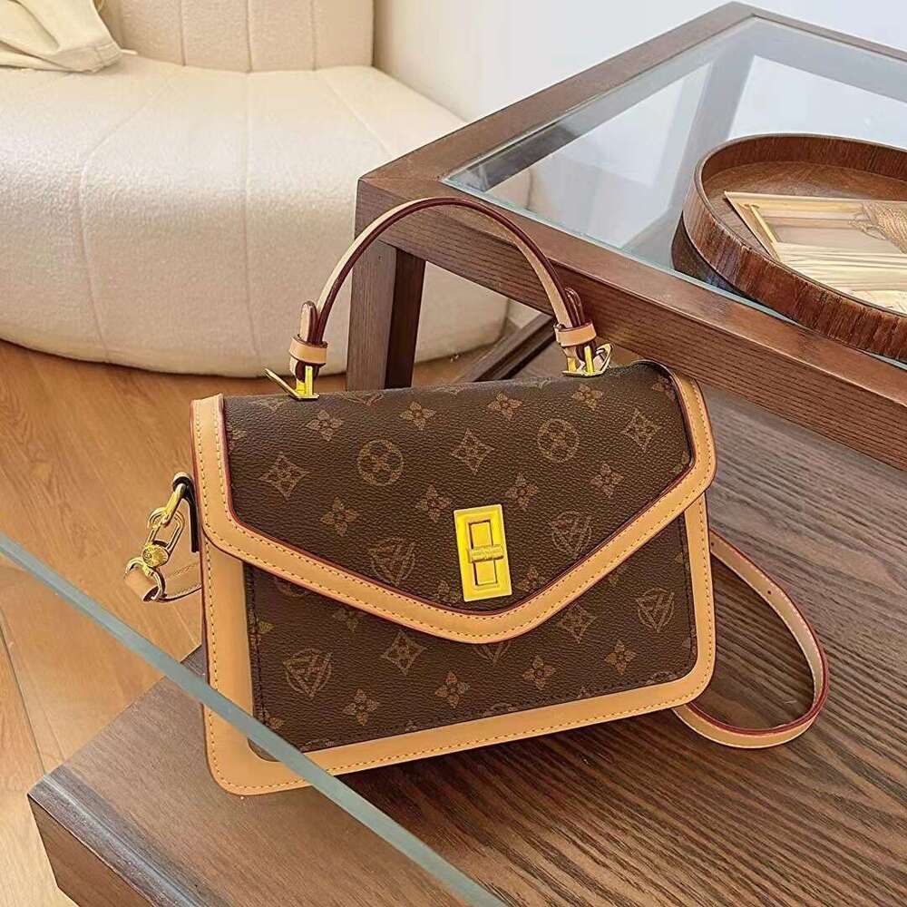 DHessentials Luxury Monogram Kelly Bag - Stylish Crossbody Shoulder Bag for Women, Fashionable PVC Handbag (3 Color Options)