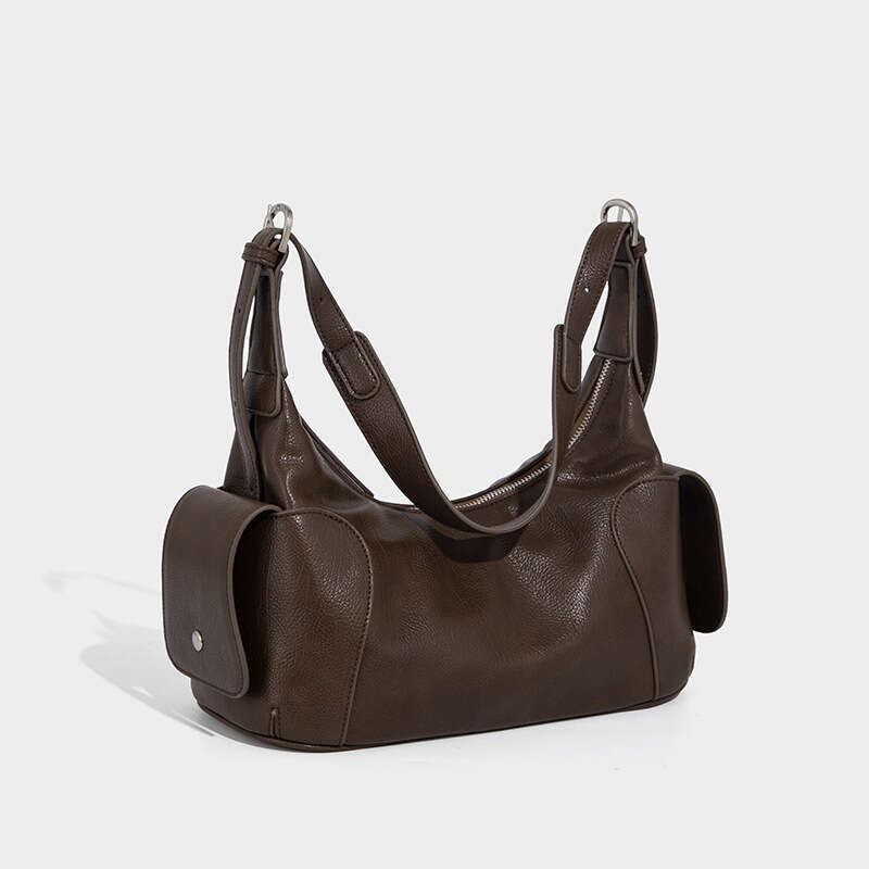 Women's Bags 2025 Summer New Handheld Shoulder Crossbody Niche High-End Soft Leather Large Capacity