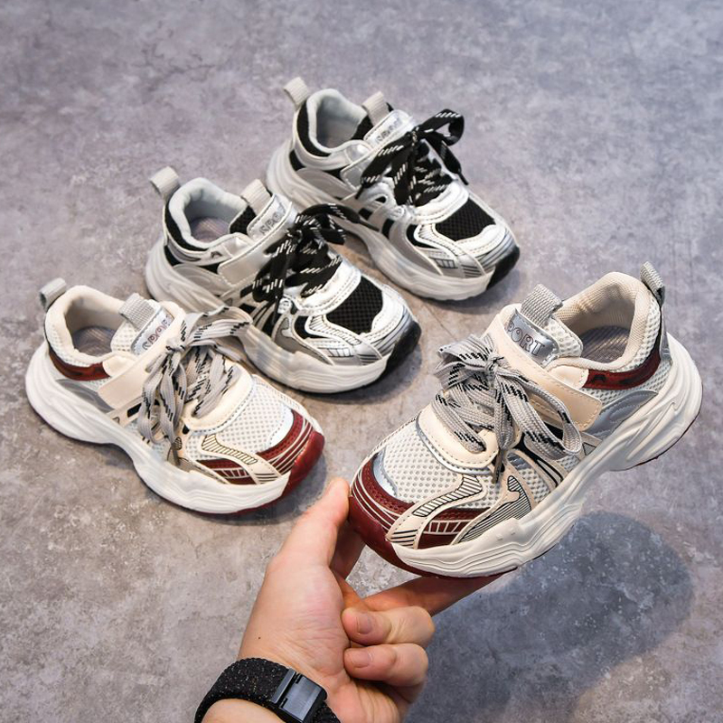 Toddler Sneakers Spring Soft Soled Anti Slip Infant Child Shoes Kids Basketball Shoes Kidsnest Boy Girl Walking Running Shoes Size 21 - 36 K0649