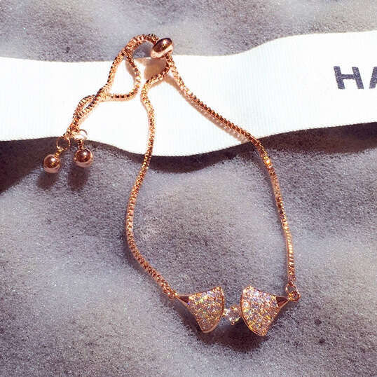 New Fashion Korean and Japanese Style Exquisite Dress Pull Zircon Temperament Bracelet Jewelry for Women S00288