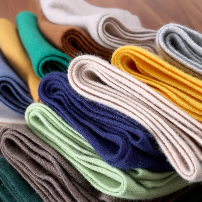 Winter Fashion Solid Color Cahsmere Scarf Women Outdoor Keep Warm Soft Men Solid color Wool Knitted Long Scarves 160*26 250808