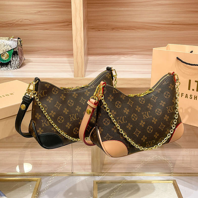 Vintage Floral 2025 New Luxury High-End Women's Shoulder Crossbody Underarm Bag