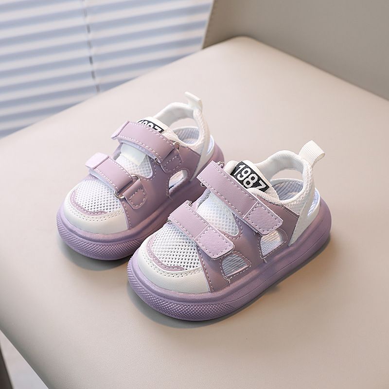 Kids Sports Sandals Summer New Boys Girls Hollow Out Shoes 1-4 Years Kidsnest Toddler Comfortable Sandals for Boy Baby Girl Shoes Sizes US0.5C-US8C K0