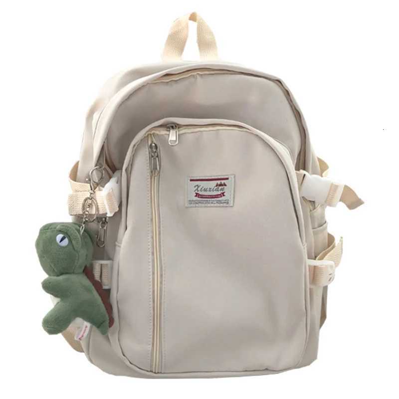 Fashion Women Backpack For Teenagers Black Portable School Bag Female Business Travel Backpack Girls Waterproof Nylon Backpack XJ250814