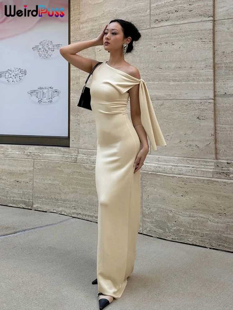 100% Cotton Linen Cotton Linen Cotton Linen One Shoulder Dress Women Summer Sexy Solid Ele Knot Bandage Sleeveless Body Shape Simple Party Skinny Dres