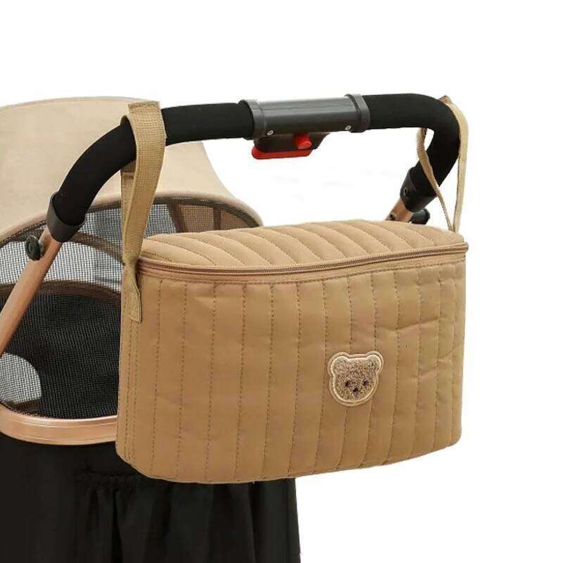 Mommy Korea Cute Bear Portable Multifunctional Stroller Nappy Bag Soft Maternity Storage Bags Baby Diaper Organizer