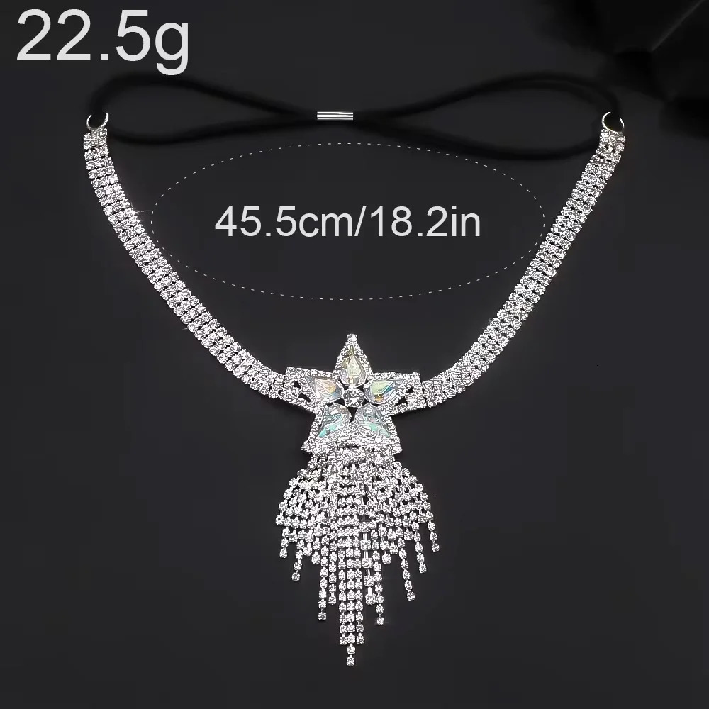 Stonefans Star Thigh Chain Tassel Body Jewelry Elastic Rope Jewelry 2024 Multirow Crystal Leg Chain Bikinis for Women 250813