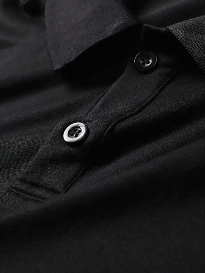 Mens Polo Simple Pure Color Short-Sleeved Shirt High-End Fabric Breathable and Comfortable Fabric with Ice Feel Summer Outdoor Casual Mens Shirt Mens 