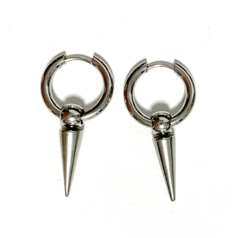 Goth Jewelry Rivet Tiger Nail Earrings Grunge Rock Accessories Punk Chains Earring Punk Charms Fashion Earrings Aesthetic 250812