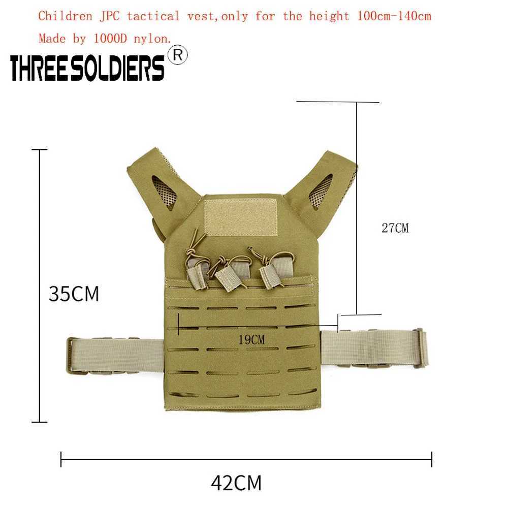 Military Tactical Combat Paintball Airsoft Mol Hunting Training Vest for Kids Outdoor Hunting Fishing Waistcoat CS Vest Y250814
