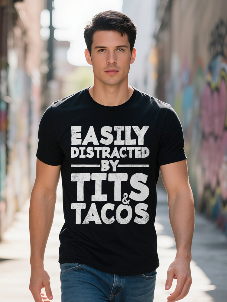 Casual Round Neck T-Shirt Print Design Men's Top a Gift for Men 506c0