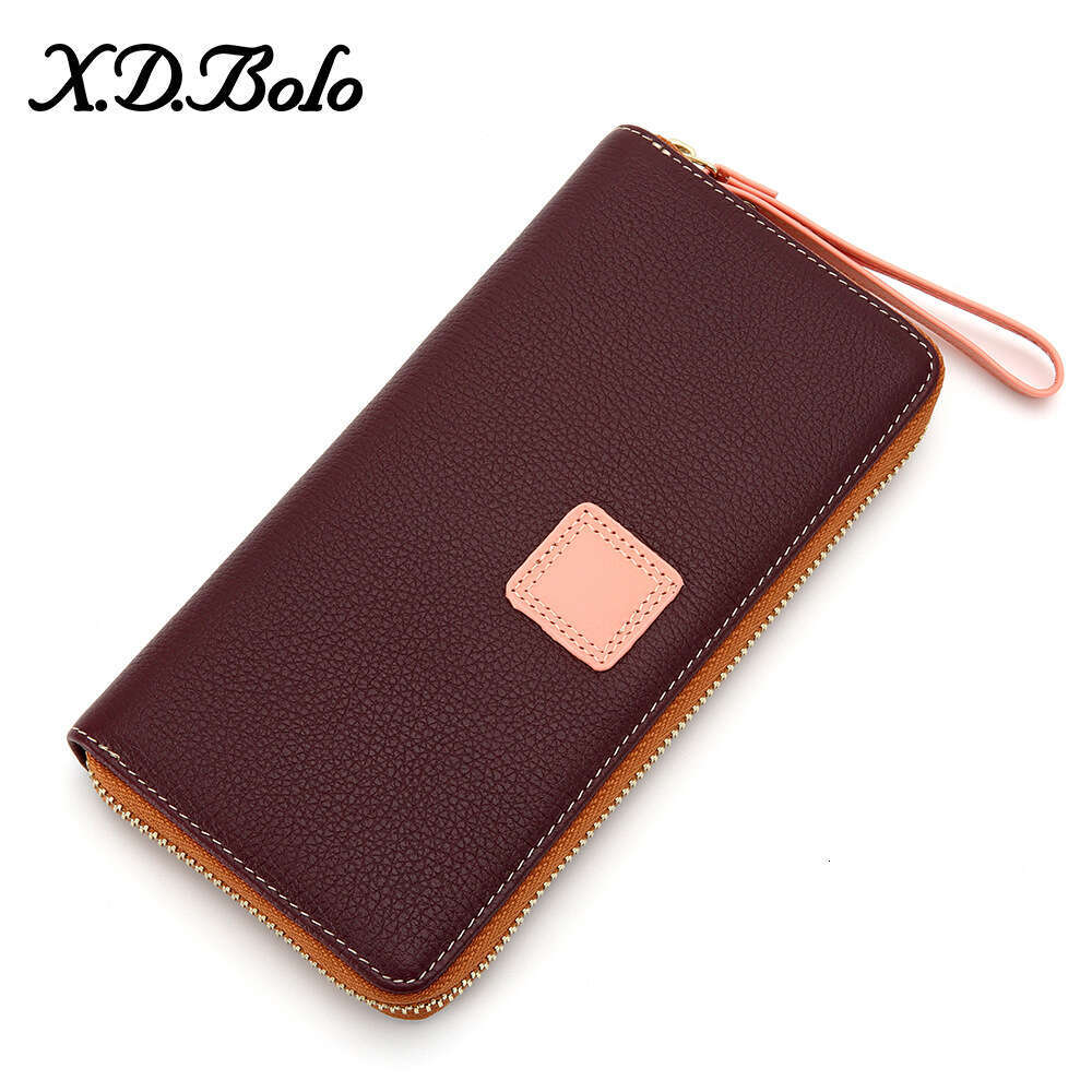 New Top Layer Cowhide Capacity Wallet Long Style Women's Large Cash Clip designer wallet B5 B5