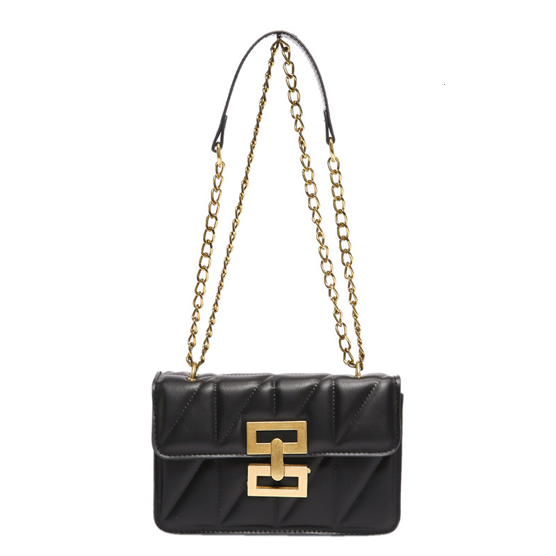 Luxury Brand Designer Bag Single Shoulder Bag Korean Version Quilted Chain Versatile Crossbody Bag Casual Texture Commuter European And American Retro
