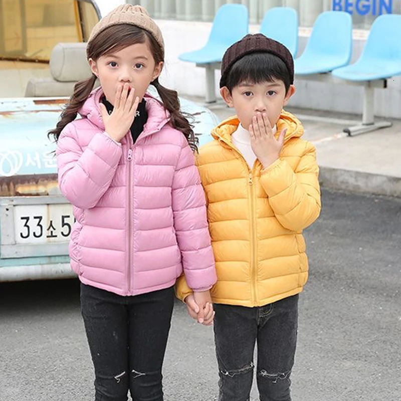 Autumn Winter Kids Down Jackets For Girls Children Clothes Warm Down Coats For Boys Toddler Girls Outerwear Children Clothes 250813