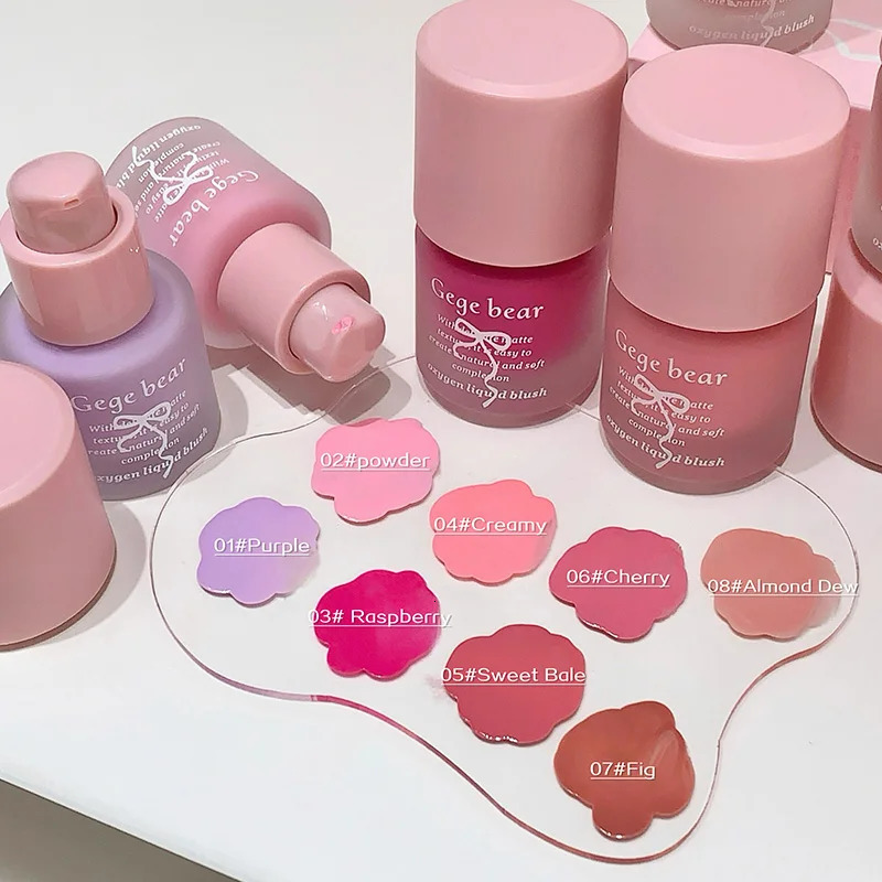 Gege Bear Oxygen Lightweight Blush - 11.5ml Hydrating Fine Texture Dewy Finish Pink Tone Beginner-friendly Matte Mist 250813