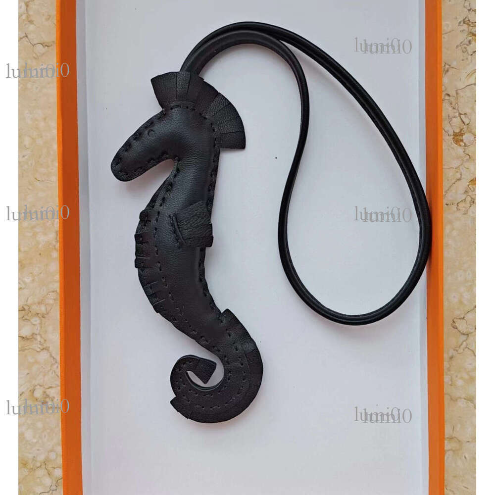 Handmade Sheepskin Seahorse Bag Pendant