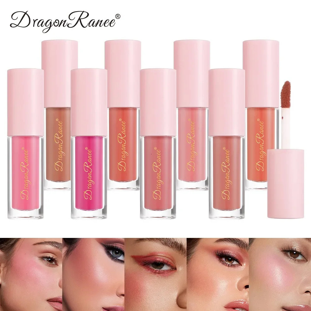 13Pc Mini Matte Liquid Blush 8Color Velvet Blusher Orange Peach Face Rouge Lasting Beauty Natural Cheek Tint Cream Blush Makeup 250813