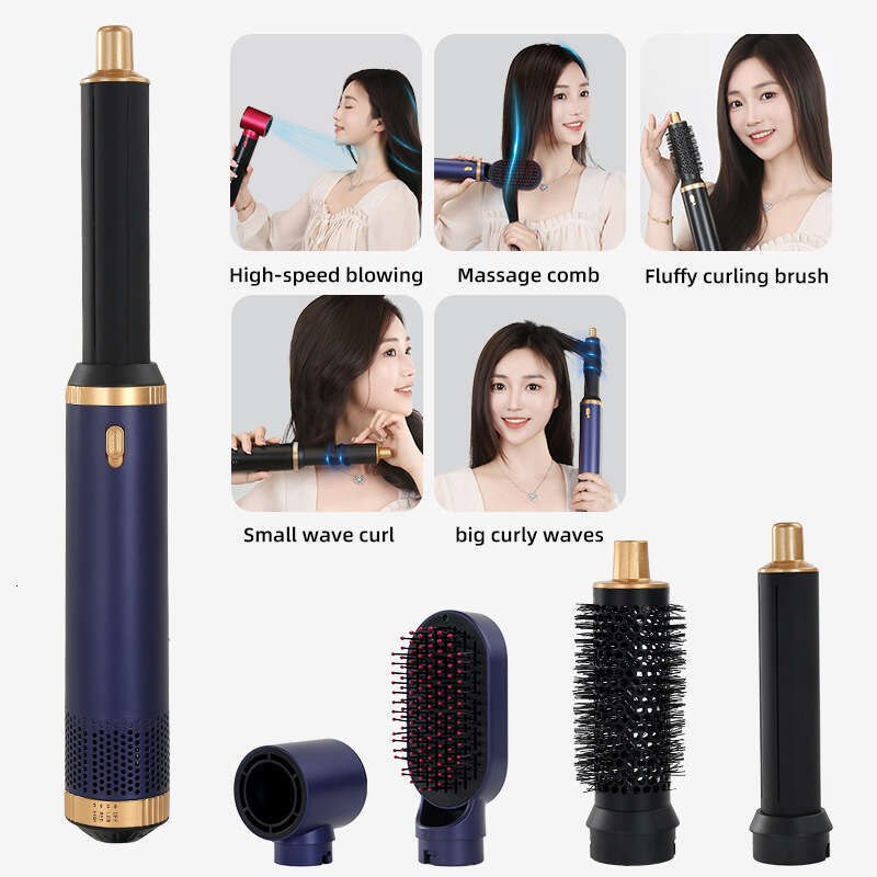 5-In-1 Multifunctional Styling Comb Lnstant Heat-up High-Speed Dryer Constant Temperature Hair Care Negative-Ion Curling-Iron