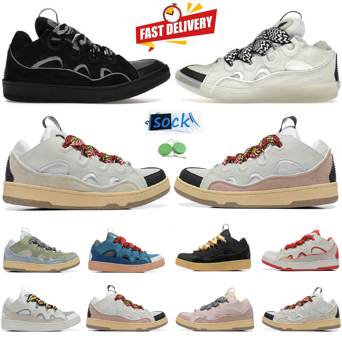 Big Size Casual Shoes Men Women Designer Sneaker Leather Fashion Triple Black White Pink Blue Red Lady Platform Shoe Outdoor Trainers Sneakers Jogging Walking 35-46