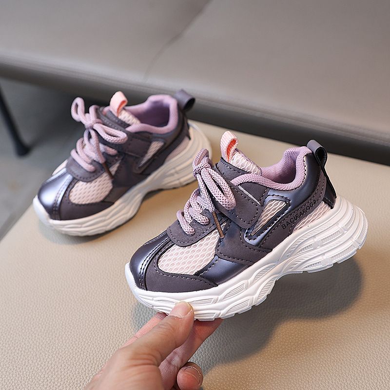 2025 New Kids Sports Shoes Unisex Kids Sneakers Mesh Breathable Basketball Shoes Kidsnest Toddlers Tennis Casual Footwear Shoes Trainers Size 21 - 30 