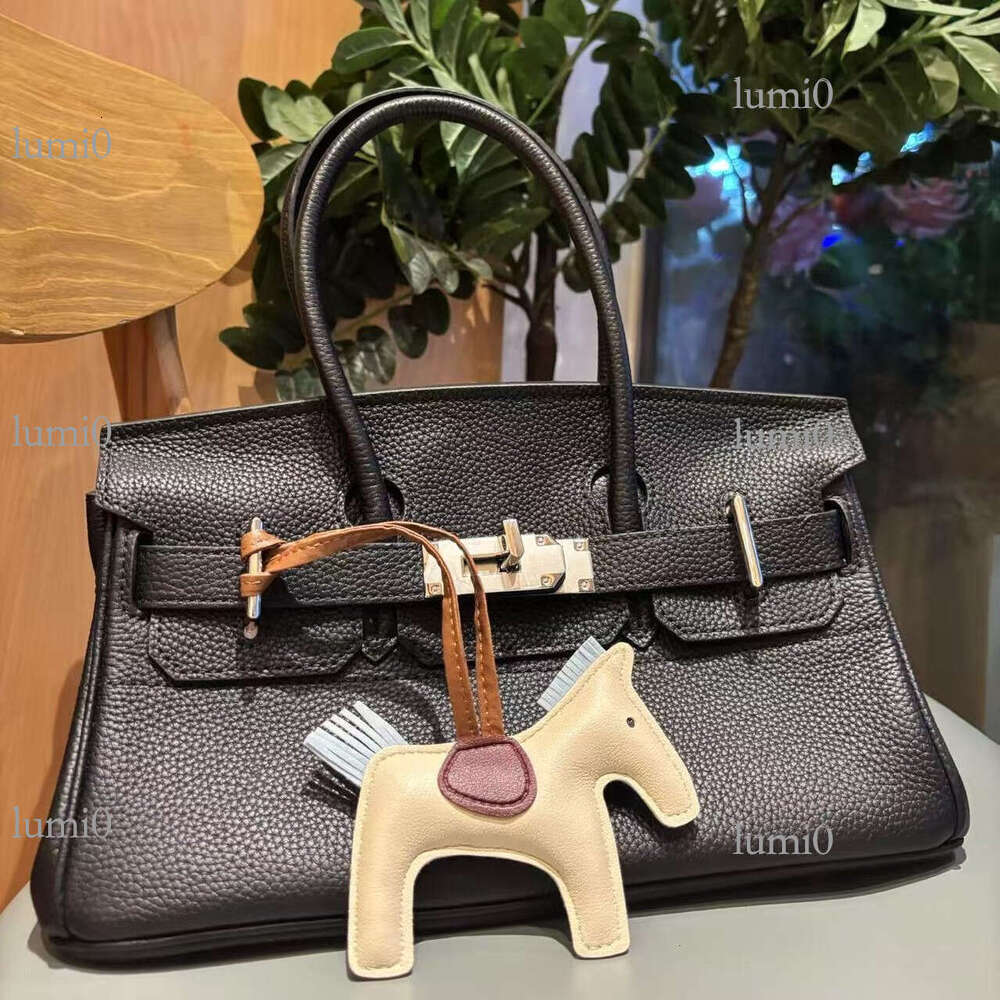 H Same Style PU Pony Pendant Bag Accessories Leather Cotton Filled Handmade
