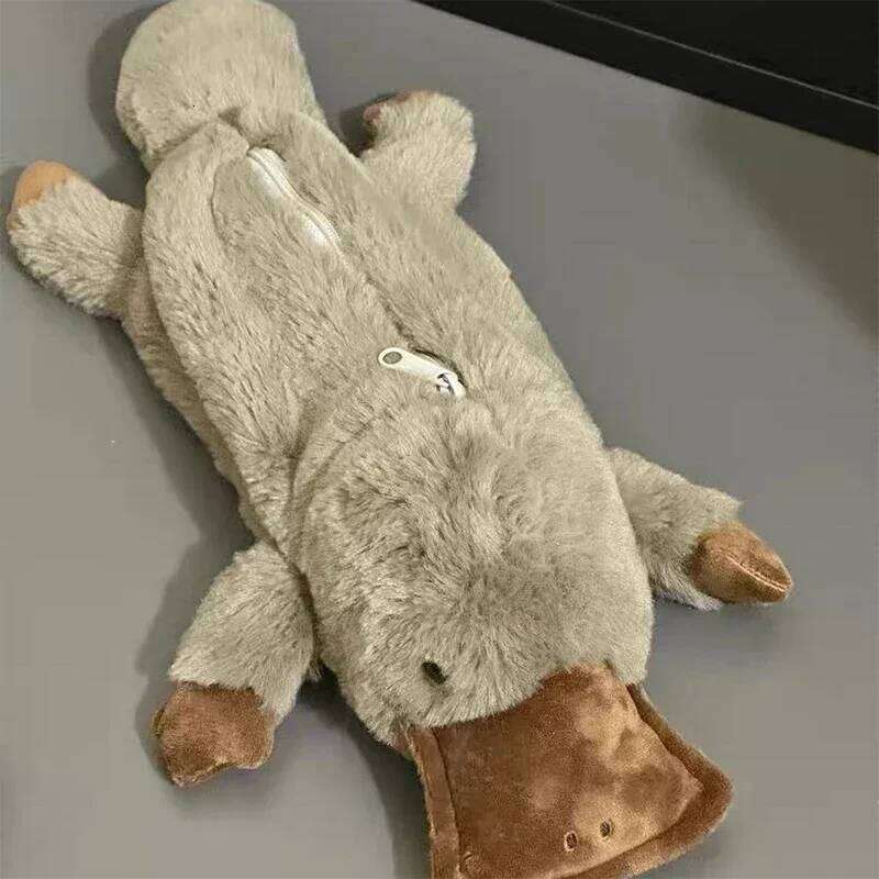 Plush Platypus Doll Pen Bag Ins High Value Soft Cure Decompression Students Learning Stationery Storage Back-to-school Essential