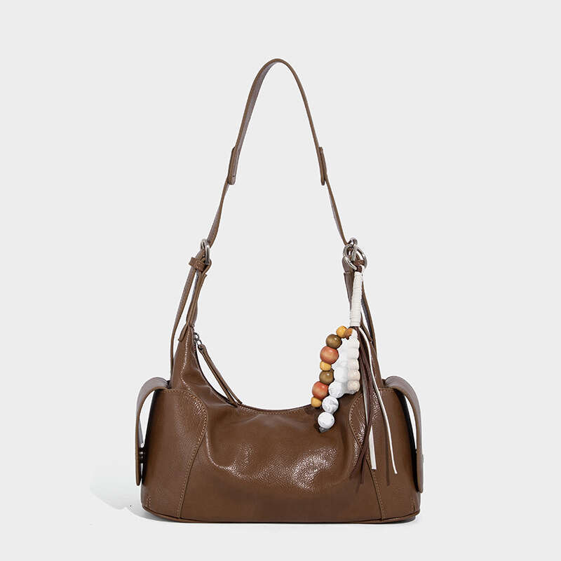 Women's Bags 2025 Summer New Handheld Shoulder Crossbody Niche High-End Soft Leather Large Capacity