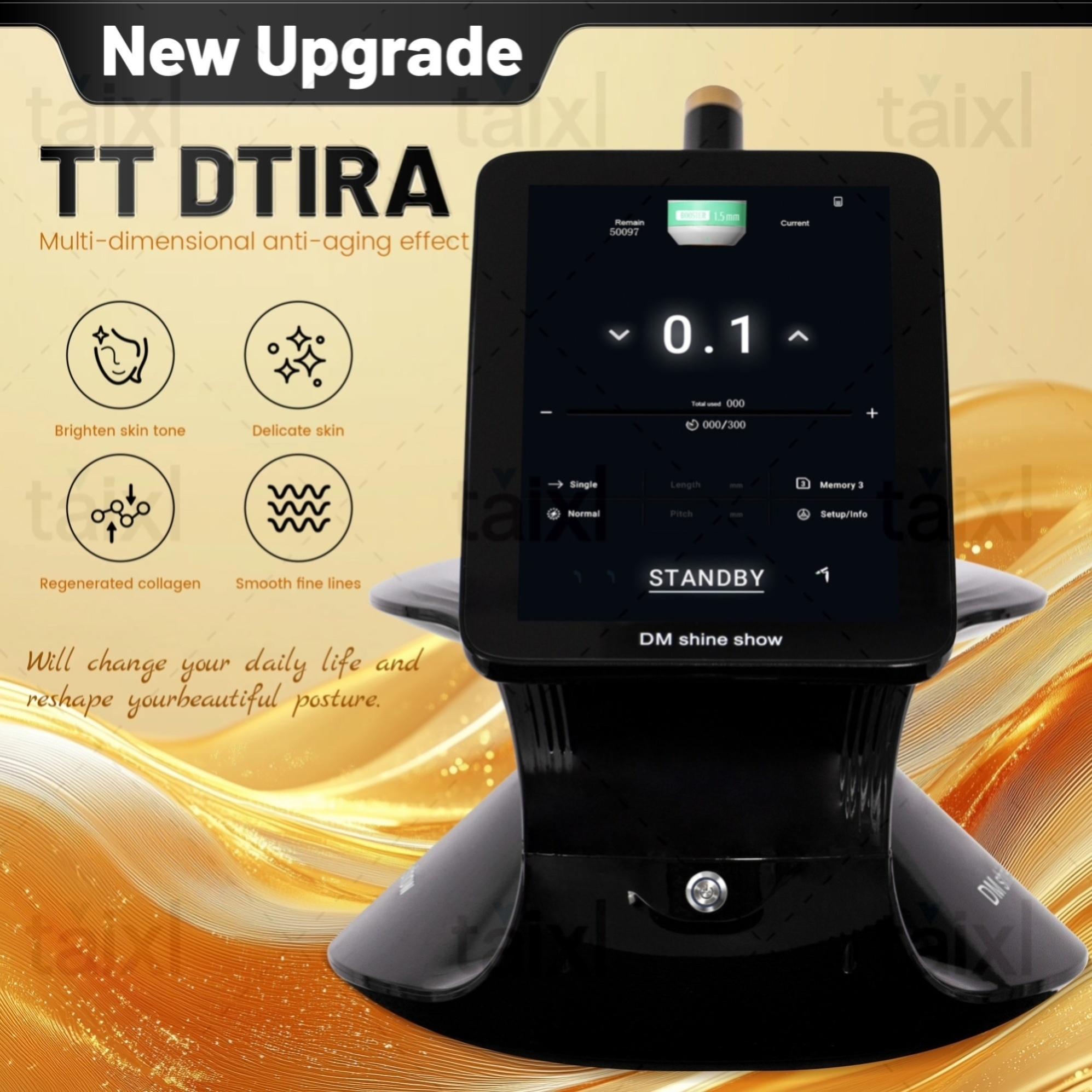 High-End 12D TT Double Lift Machine for Face Lifting Body Slimming Skin Tightening Anti-Aging Beauty Salon Device