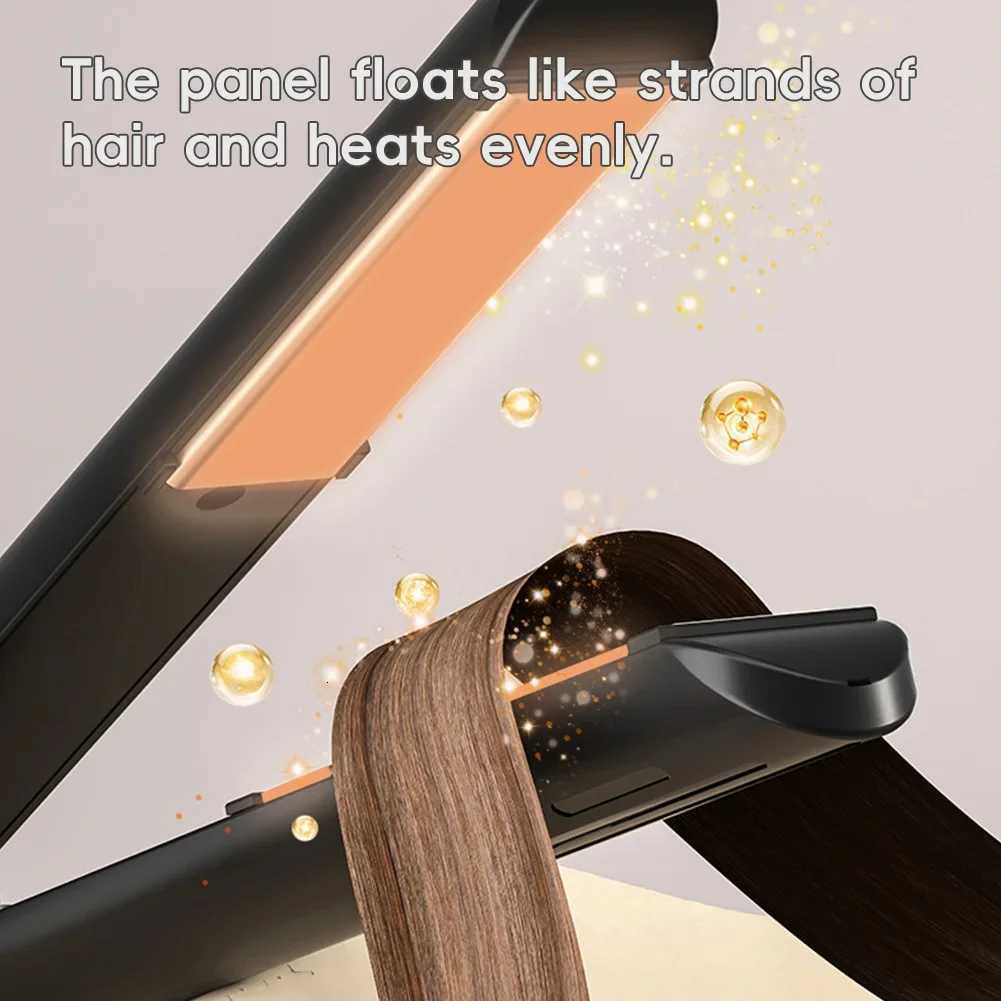 2-in-1 Hair Styler Compact Chuit Heat Frizz Free Travel Hair Straightener Professional Hair Styler Tool W250814