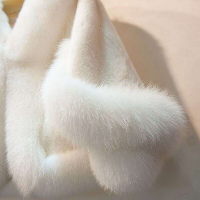 New autumn and winter fur coat, fox fur shawl, warm dress, cheongsam, fur cape coat for women