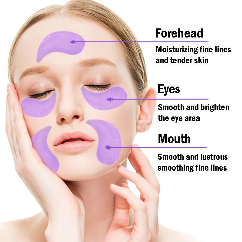 60pcsbox IMAGES C Grape Crystal Collagen Eye Mask Dark Circles Eyes Bags Eye Patches Eyes Skin Care 250813