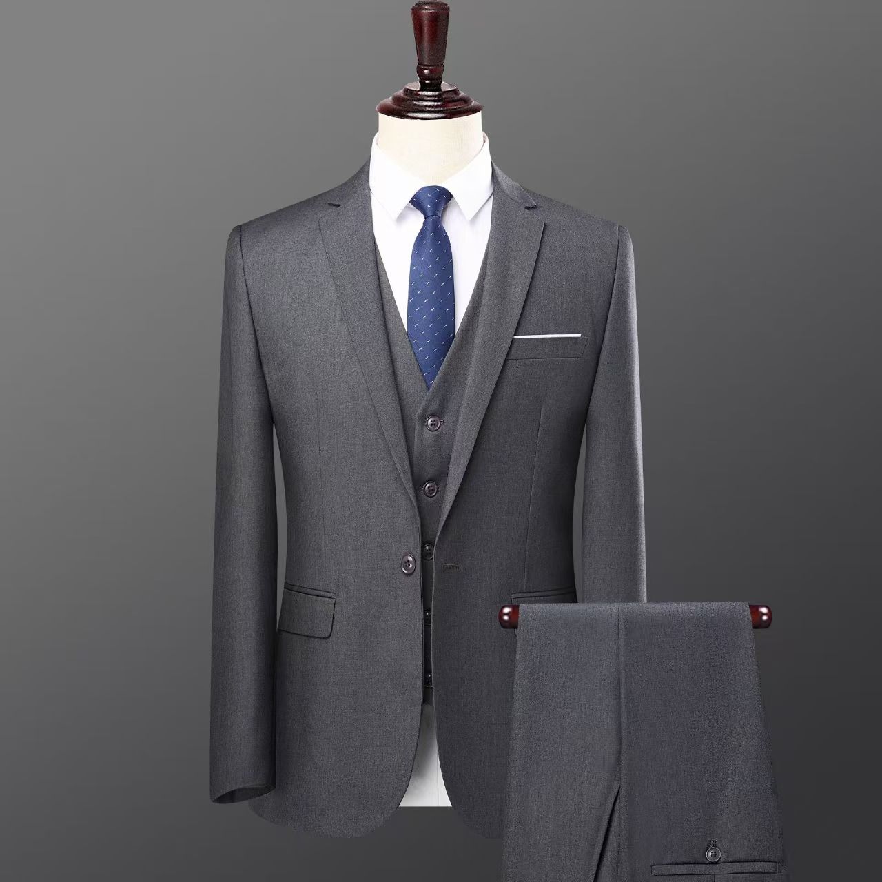 T1430 new men's suit black business suit