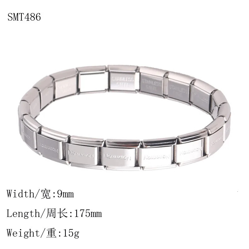 Simplicity Trend italian Charm Bracelet Metal Adjustable Bracelet for Women Men Unique Y2k jewelry HUANZHI 250812