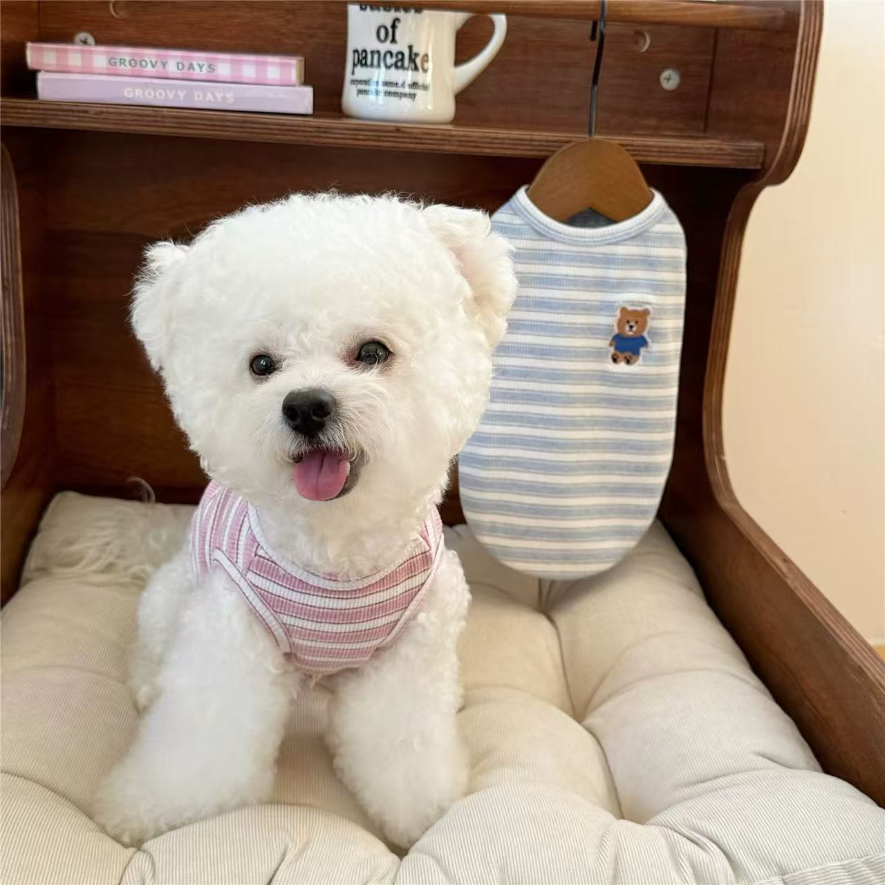 T934 Summer dog clothes spring and summer anti-hair loss small dog summer Teddy Bichon Maltese Schnauzer vest