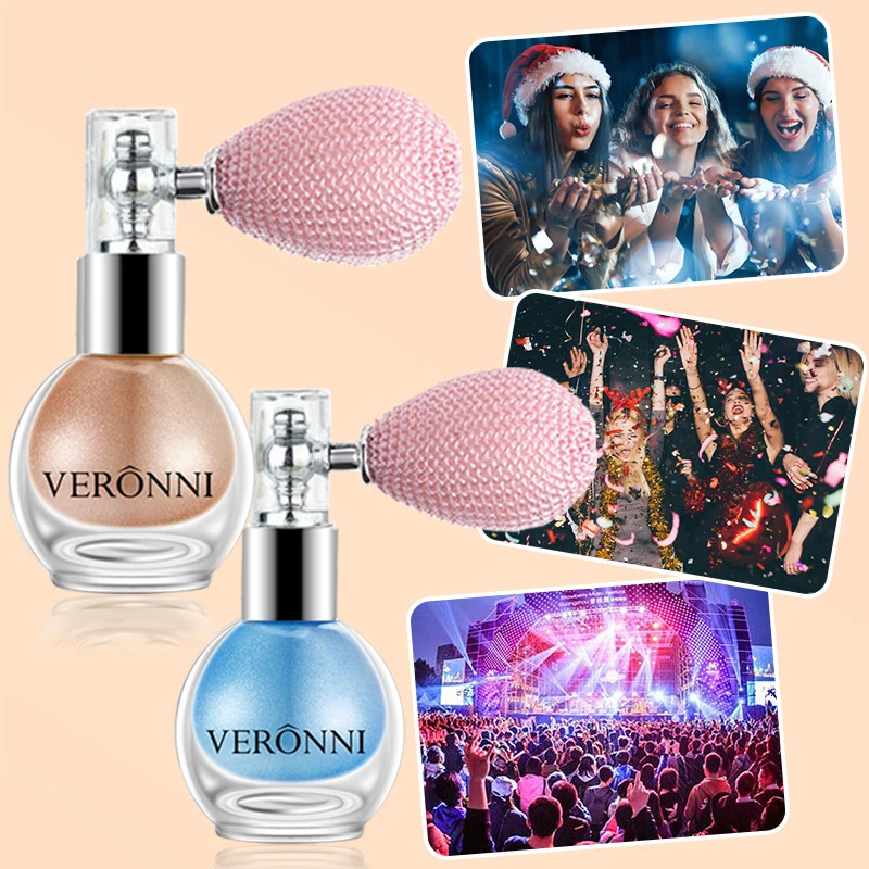 Highlighter Powder Spray Longwear sparkle fairy powder High Gloss Glitter Spray Body Bronzer For Face Body Makeup Cosmetics 250813