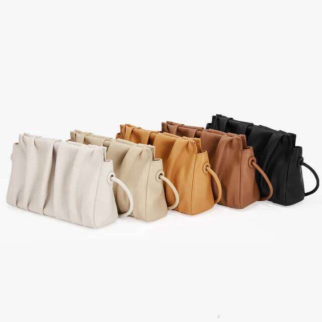 New Arrivals Genuine Leather Pouch Cloud Fashion Women Clutch Designer Ladies Crossbody Shoulder Bag Top Quality Handbag