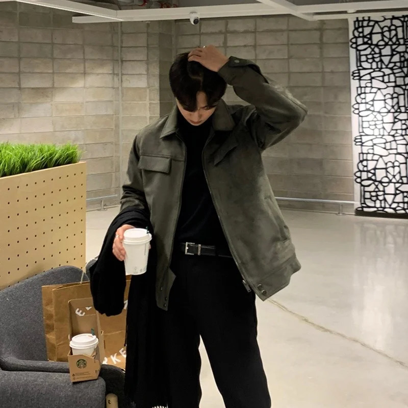 Winter Thickened Jacket Men Warm Fashion Casual Thick Suede Jackets Mens Streetwear Korean Loose Short Coat Men Outwear M-2XL 250808