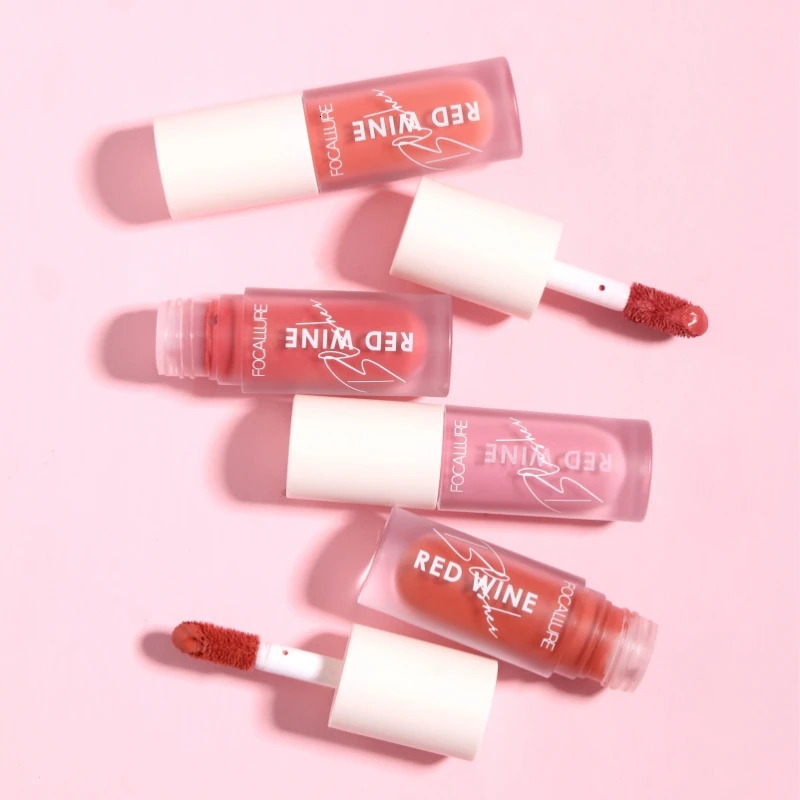 FOCALLURE Liquid Blusher 4 Colour Natual Makeup Face Blush Long-lasting Matte Make Up Hangover Red Wine Blush korean Makeup 250813